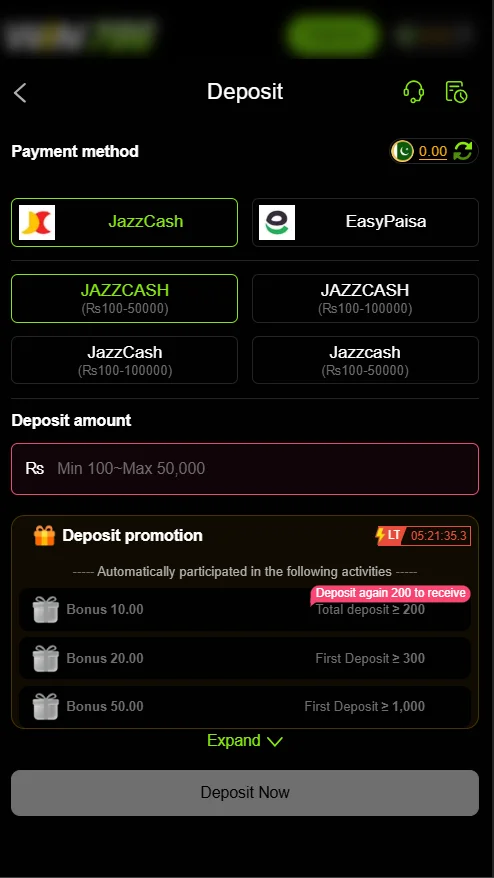 WIN786 Deposit